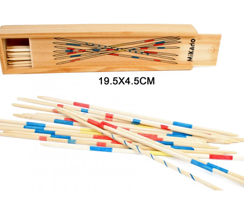 Tout Pour le Jeu Jeu de mikado en bois 18 cm en coffret