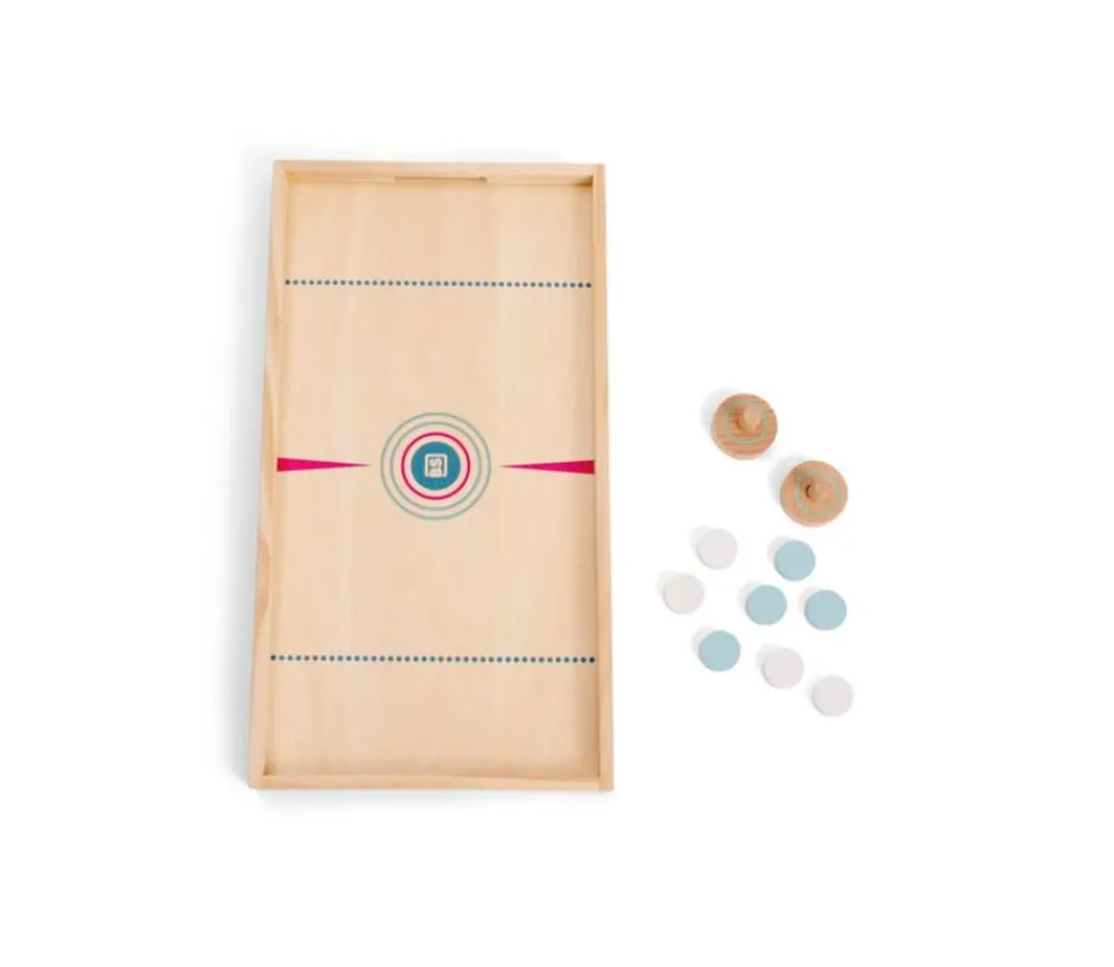 Tout Pour le Jeu Jeu de palets 2 côtés : hockey foot et cible tout en bois