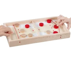 Tout Pour le Jeu Jeu de palets bois double : Puck hockey et palets-cible 40 x 21.5 cm