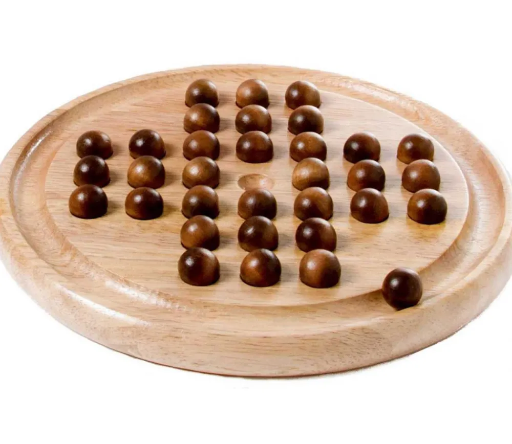 Tout Pour le Jeu Jeu de solitaire en bois 22 cm diamètre