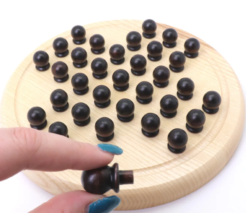 Tout Pour le Jeu Jeu de solitaire en bois 23.5 cm - fabrication française