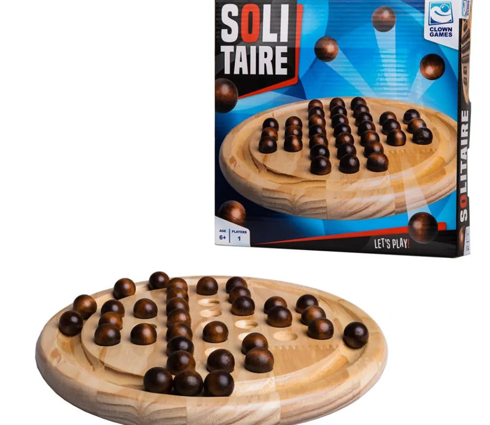 Tout Pour le Jeu Jeu de solitaire en bois 22 cm diamètre