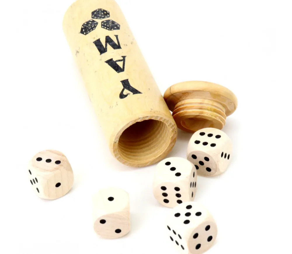 Tout Pour le Jeu Jeu de Yam dans un étui en buis