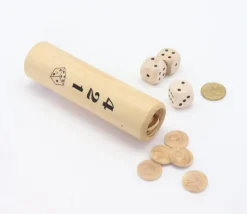 Tout Pour le Jeu Jeu de Yam dans un étui en buis