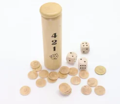 Tout Pour le Jeu Jeu de Yam dans un étui en buis