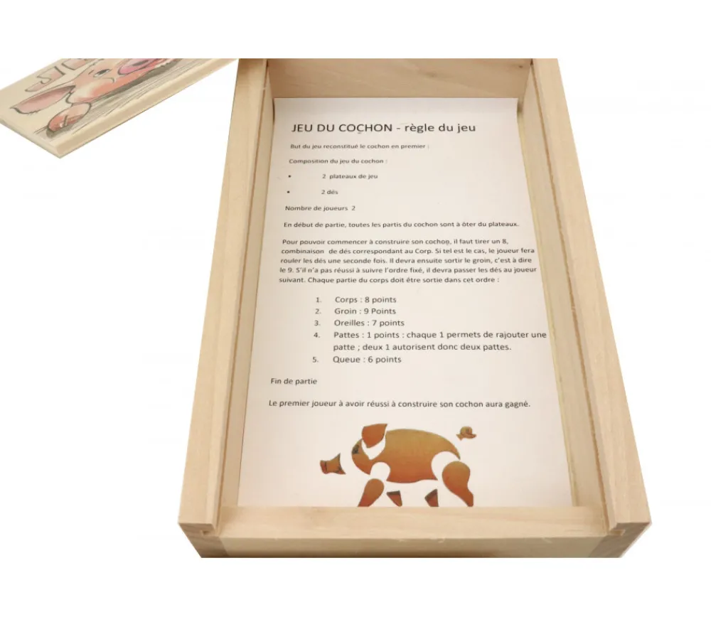 Tout Pour le Jeu Jeu du Cochon - Jeu Français en bois