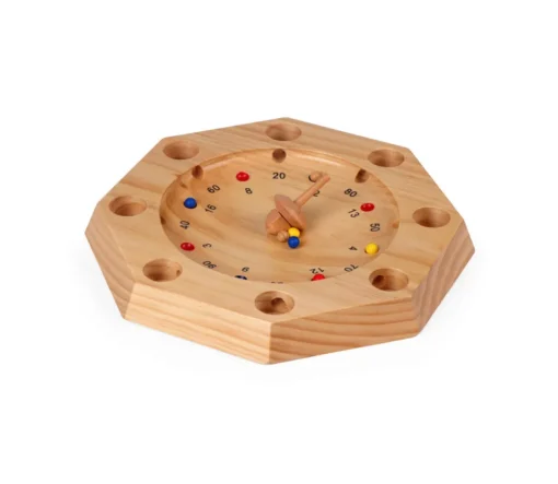 Tout Pour le Jeu Jeu giroulette bois avec toupie et billes - super roulette