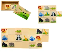 Tout Pour le Jeu Jeu mémo en bois animaux sauvages