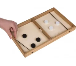 Tout Pour le Jeu Jeu palets Puck hockey bois 35 x 21 cm - petit format