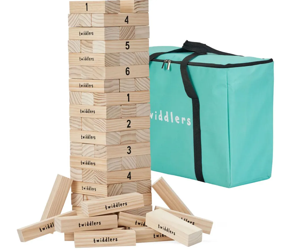 Tout Pour le Jeu Jeu Tour géante équilibre en bois 64 blocs