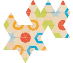 Tout Pour le Jeu Jeu Tri-dominos des couleurs en bois - 45 pièces