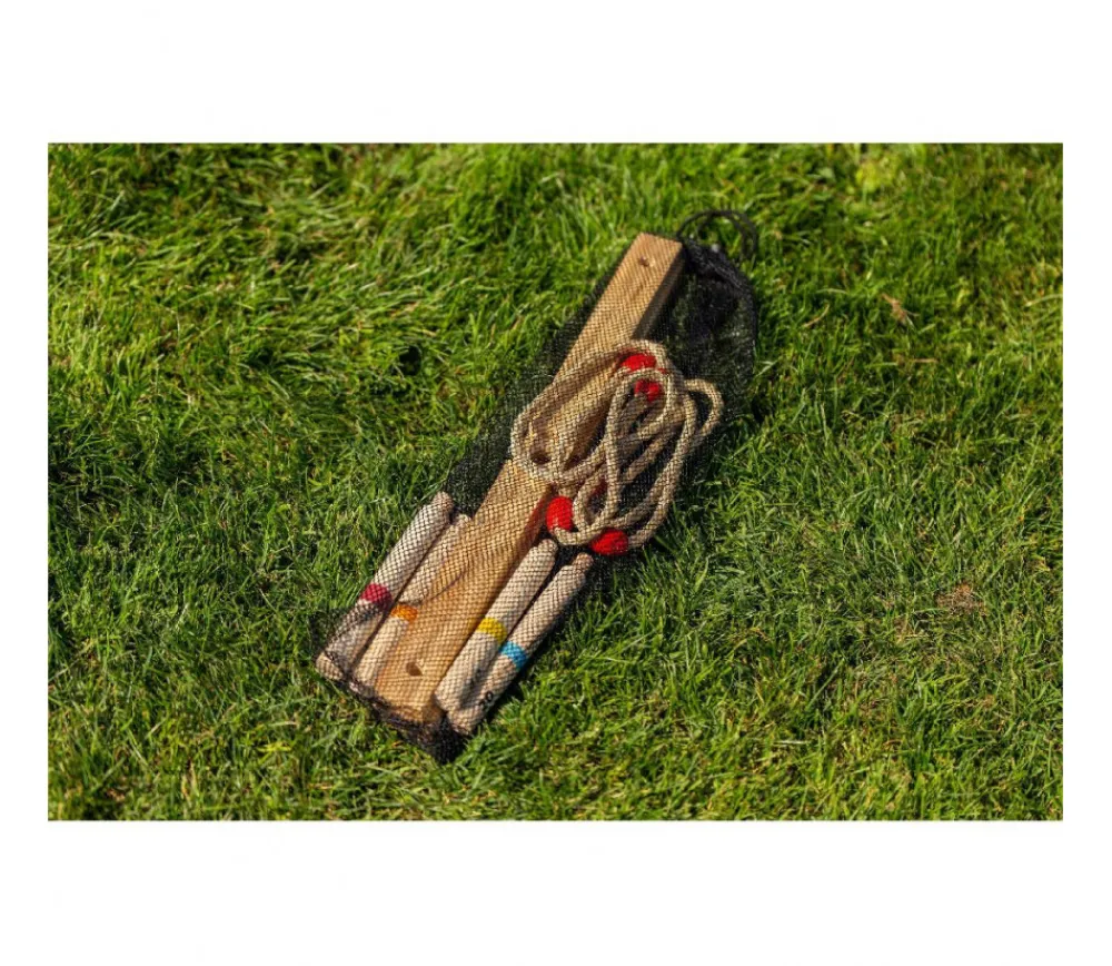 Enfant Tout Pour le Jeu Jeux adresse Cible de lancer bois avec anneaux naturel