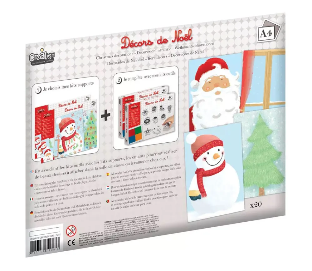 Tout Pour le Jeu Kit 20 feuilles "Décors de Noël"