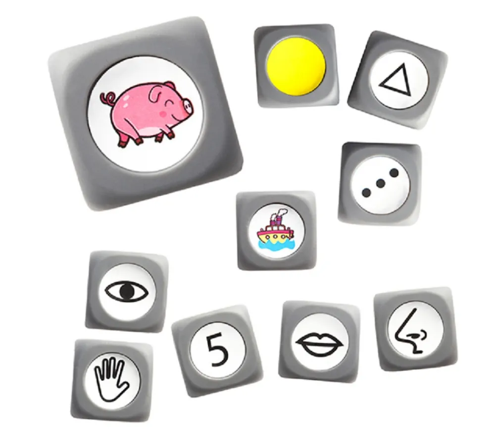 Tout Pour le Jeu Kit 10 grands dés éducatifs 3.5 cm