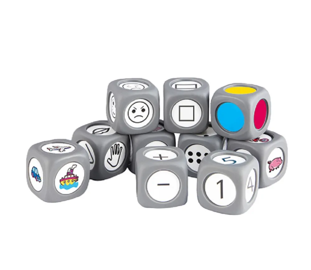 Tout Pour le Jeu Kit 10 grands dés éducatifs 3.5 cm