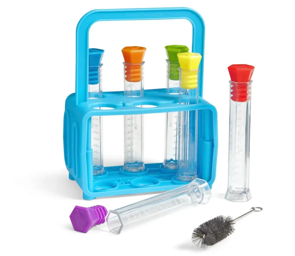 Tout Pour le Jeu Kit 6 tubes à essai 12 ml bouchons colorés