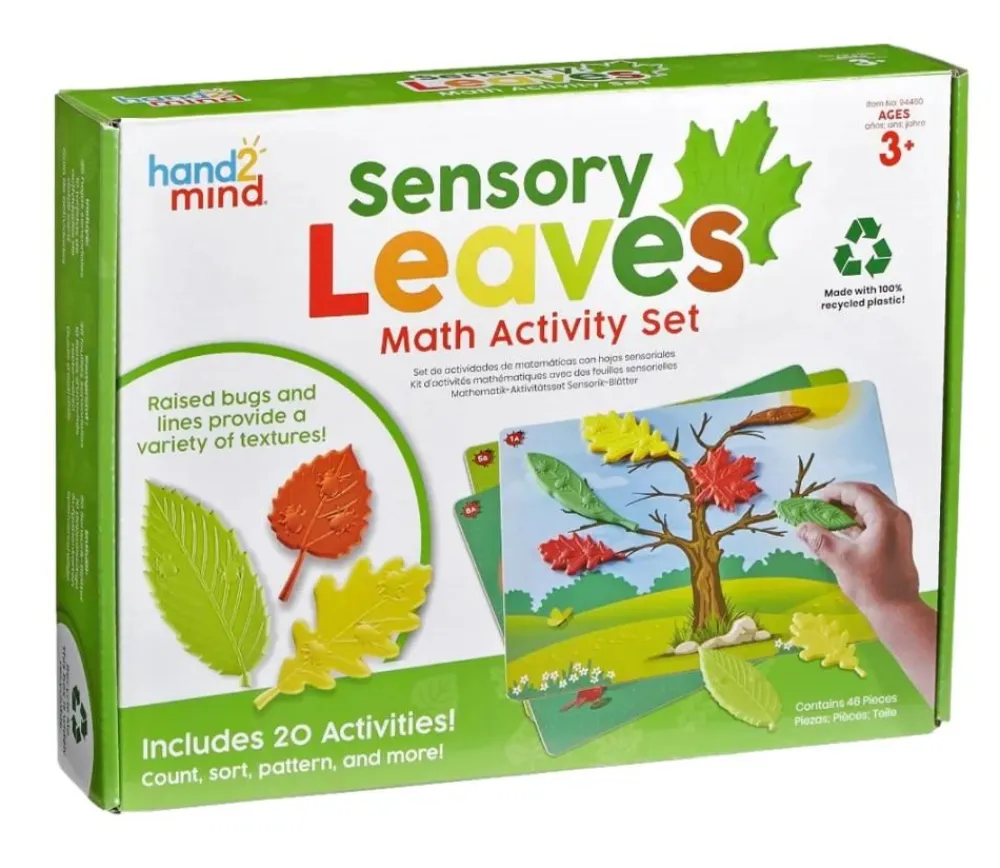 Tout Pour le Jeu Kit activités math feuilles sensorielles (plastique 100% recyclé)