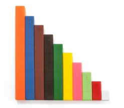 Tout Pour le Jeu Kit activités Réglettes cuisenaires - 250 cubes et bâtonnets calcul et jeux + fiches