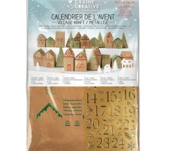 Tout Pour le Jeu Kit Calendrier de l'Avent - Village carton à construire