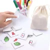 Tout Pour le Jeu Kit création mémo 4 cm (24 tuiles, sac et étiquettes imprimables)