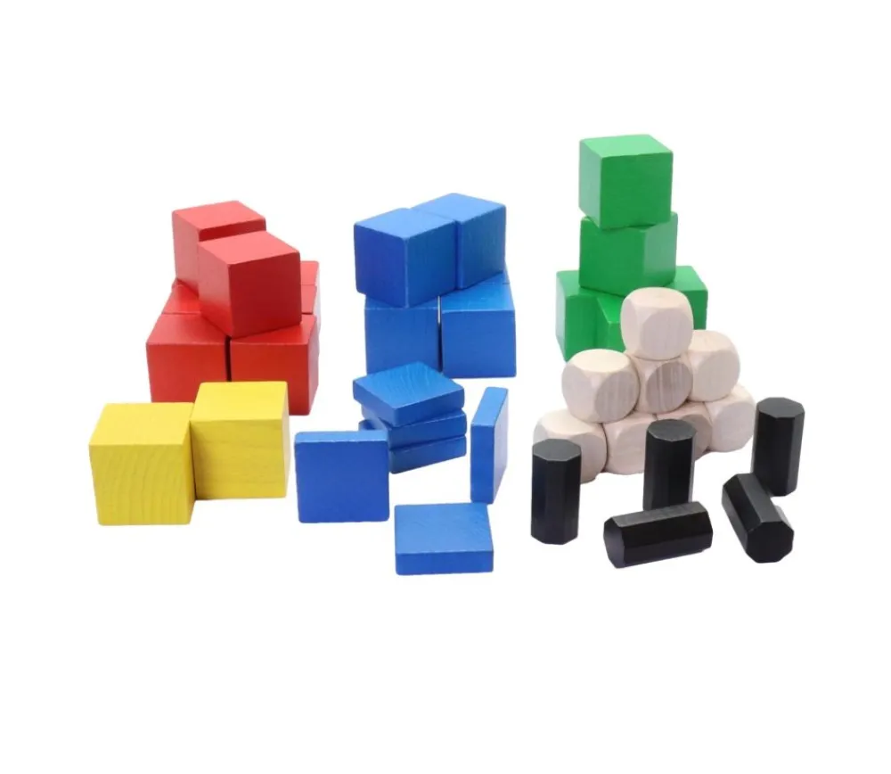 Tout Pour le Jeu Kit Cubes octogone formation - 42 pièces en bois