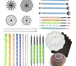 Tout Pour le Jeu KIT décorations Mandala 35 outils de peinture