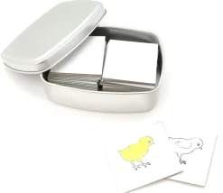 Tout Pour le Jeu Kit Jeu mémo à personnaliser : Boite + 24 carrés 4 x 4 cm + 48 étiquettes