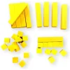 Tout Pour le Jeu Kit Math 25 cubes bois 10x10x10 mm et 10 baguettes 10x10x50 mm
