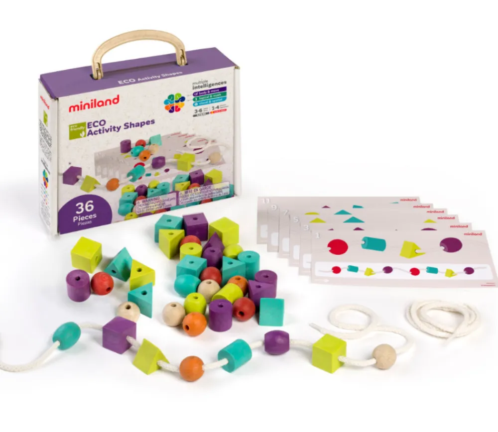 Tout Pour le Jeu Kit Perles Bois éco + fiches activités