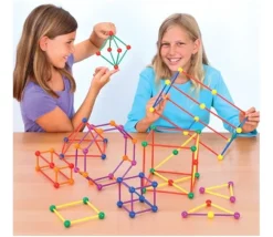 Tout Pour le Jeu Kit tiges et boules : 330 pièces géométrie en 3 dimensions