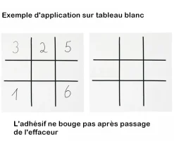 Tout Pour le Jeu Lignes noires autocollantes 3 mm de large sur 15 mètres