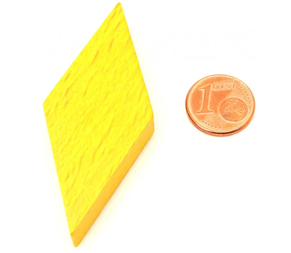Tout Pour le Jeu Losange en bois 60 x 25 x 8 mm JAUNE pour jeu achat en ligne