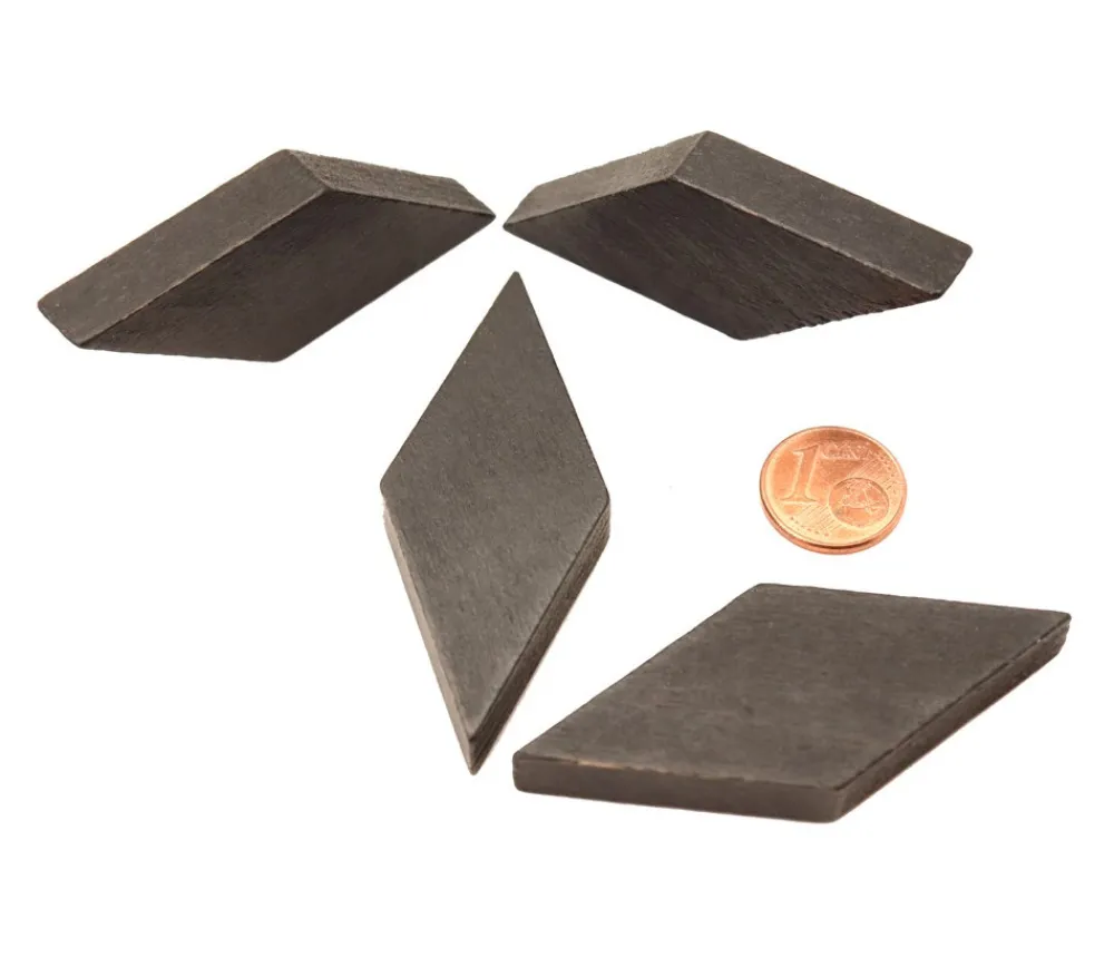 Tout Pour le Jeu Losange en bois 60 x 25 x 8 mm noir pour jeu achat en ligne
