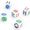 Tout Pour le Jeu Lot 5 dés poker 16 mm pour poker d'as