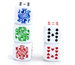 Tout Pour le Jeu Lot 5 dés poker 16 mm pour poker d'as