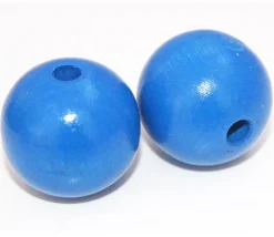 Tout Pour le Jeu Lot 20 Grosses perles boules colorées en bois diamètre 30 mm trou 6 mm