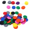 Tout Pour le Jeu Lot 100 jetons plastiques multicolores 2 cm pour jeu - diamètre 20 mm en 10 couleurs