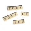 Tout Pour le Jeu Lot 100 lettres 19X19 mm sans les points pour former des mots