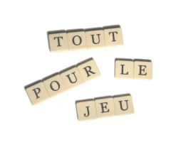 Tout Pour le Jeu Lot 100 lettres 19X19 mm sans les points pour former des mots