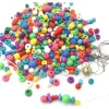 Tout Pour le Jeu Lot 350 petites perles en bois multicolores