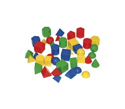Tout Pour le Jeu Lot 40 pions de formes géométriques diverses en volume