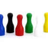 Tout Pour le Jeu lot 6 Pions joueur grand 25x60 mm multicolores - 6 cm de haut