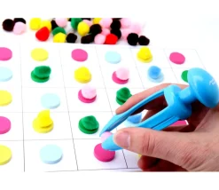 Tout Pour le Jeu Lot 50 pompons multicolores 15 mm
