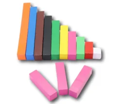 Tout Pour le Jeu Lot 3 réglettes Cuisenaire 4 cm en rose