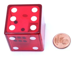 Tout Pour le Jeu Lot de 12 Dés double JUMBO 3.2 cm avec 1 dé à l'intérieur
