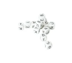 Tout Pour le Jeu Lot de 13 dés lettres alphabet