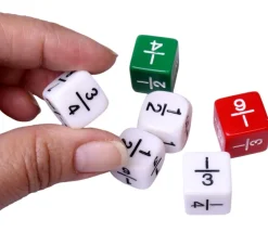 Tout Pour le Jeu Lot de 6 dés mathématiques fractions