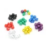 Tout Pour le Jeu Lot de 7 dés multi-faces opaques bleus