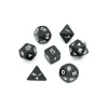 Tout Pour le Jeu Lot de 7 dés multi-faces opaques NOIR