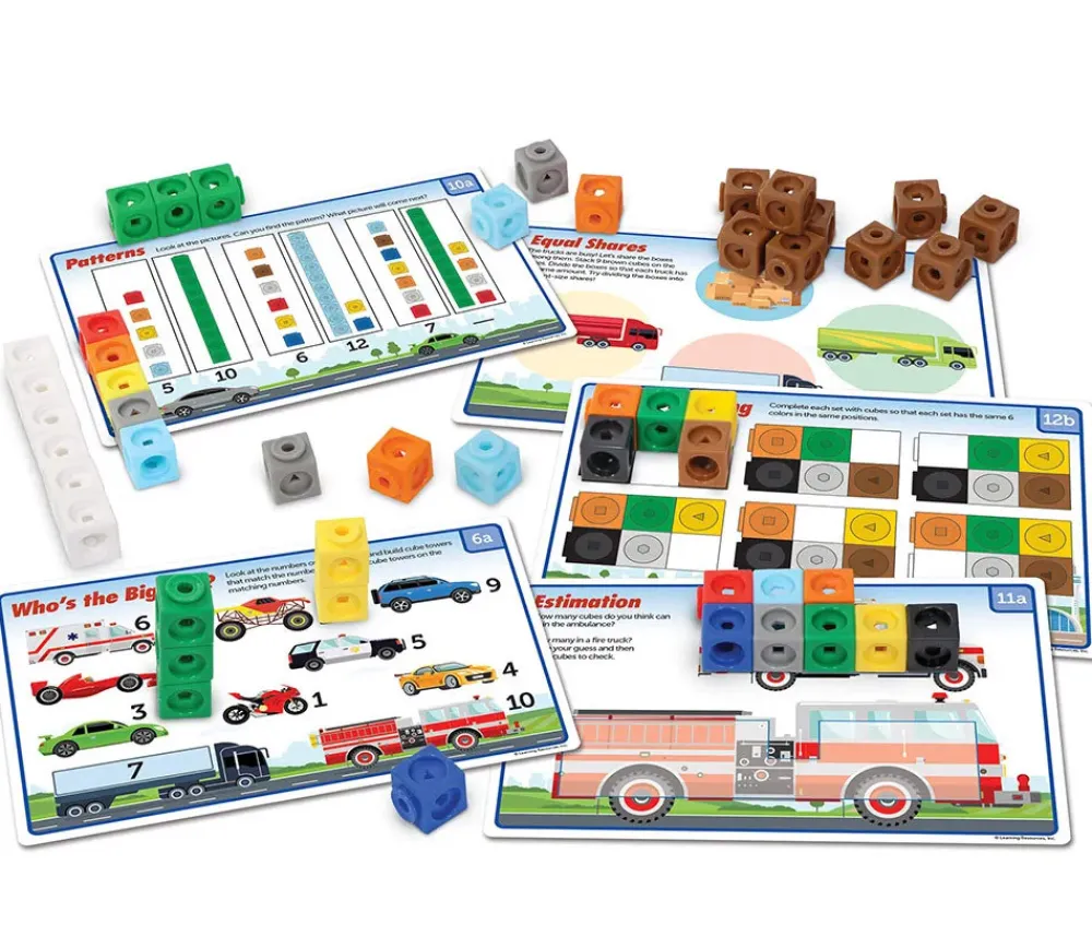 Tout Pour le Jeu Mathlink cubes Mathmobiles - 100 cubes + 30 fiches activités mathématiques STEM